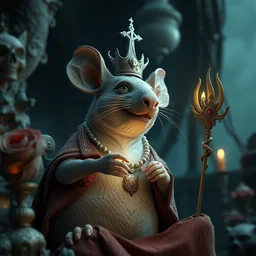 by chet zar and alexander jansson, visually stunning, cinematic, ultra realistic, hyper realism, 1 2 k, epic, octane render, unreal engine, vfx, maya, brilliant character design : amazing shape language, rat king : prince cabbage, nature witnessing itself through us : prismatic, the royal house of wands, souls inspired