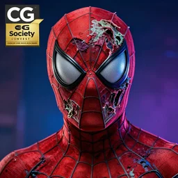 a portrait of spiderman as a scary zombie with his mask and flesh ripped highly detailed, digital photo, hdri, by christopher bretz and john carpenter, vivid colors, high contrast, 8 k resolution, intricate, photorealistic, smooth, psychedelic color scheme, concept art, award winning, cg society contest winner