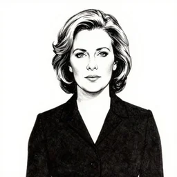 a doodle by david shrigley of liz truss
