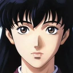 Giant 👁 on face. Portrait art, high detail, hyperrealism, masterpiece, art by Yoshitaka Amano, Ayami Kojima, Takato Yamamoto.