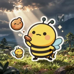 cute miss mascot brouhabam brouhabam exploud food sticker art, cronobreaker, beeple game icon