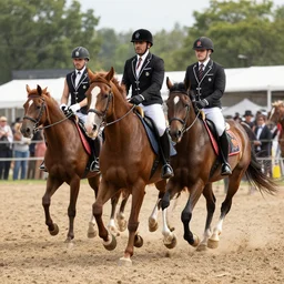 horses at the rave