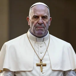 ( ( pope ) ) thanos!!, portrait photo, realistic, highly detailed
