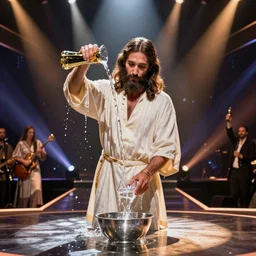 jesus turning water into wine on America's got talent