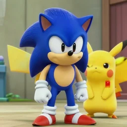 a film still of sonic in detective pikachu
