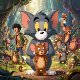 highly detailed portrait of tom and jerry | in no game no life | by mariano merchante | fantasy art | by greg rutkowski | loish | rhads | ferdinand knab | makoto shinkai and lois van baarle | ilya kuvshinov | rossdraws | tom bagshaw | global illumination | radiant light | detailed and intricate environment