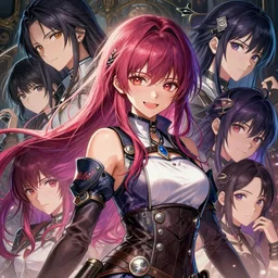 the portrait of chaotic neutral very colorful smiling female rogue assassin as unimaginably beautiful, gorgeous, elegant, realistic young anime gravure idol, an ultrafine hyperdetailed illustration by kim jung gi, irakli nadar, detailed faces, intricate linework, octopath traveler, final fantasy, unreal engine 5 highly rendered, global illumination, radiant light, detailed and intricate environment
