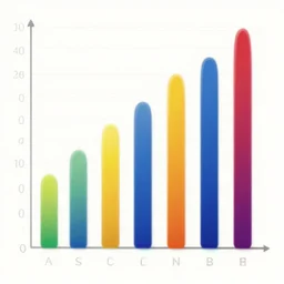 a bar chart featuring harmonic color