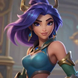 still of pretty Lux (League of Legends) close up in KDA More music video. 3d render, octane render, game art, realistic, highly detailed, trending on artstation, 4k, trending on artstation, pixar, cgsociety, unreal engine 5, redshift render, trending on artstation, blender, behance, cg
