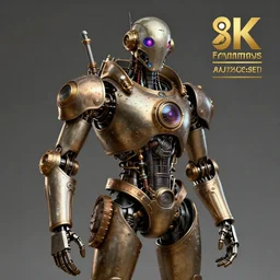 steve buscemi steampunk robot, highly detailed, 8 k, trending on artstation, award - winning art,