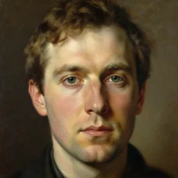 portrait of robert macmillan scottish artist!!!!!!!!!!!!!!!!!!!!!!!!!!!, detailed face, detailed painting, epic lighting, by ilya repin, phil hale and kent williams