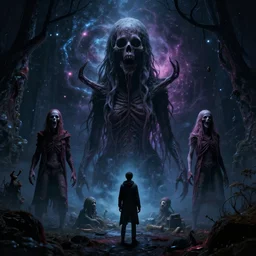 cosmic horror, scary, multiverse horror, dreamcore, weirdcore 8 k uhd, unreal engine, octane render in the artstyle of finnian macmanus, john park and greg rutkowski
