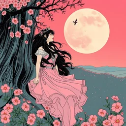album cover of dreaming princess falling with katakana by conrad roset