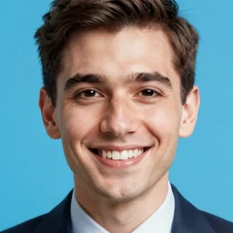 portrait photograph of business professional grinning with black eyes by shaddy safadi, accurate details, intricate, ceoncept art, smooth, hyper realistic, vibrant colors, art style, cinematic, 3 5 mm grain filter, artstation