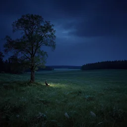 night landscape, magical realism, storybook realism, fantasy, by eyvind earle