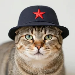cat wearing a vietnam hat