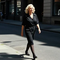 pessoa walking in the street by cindy sherman