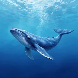a concept scene illustration depicting a blue whale at the bottom of the azure sea, with a crystal texture and a dreamy atmosphere ， super wide angle ， matte painting ， rtx on ， by ivan aivazovsky ， trending on cgsociety and artstation ，