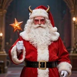santa claus as a demon 4 k quality