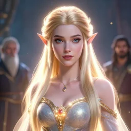 a beautiful liz katz elven princess, stuning 3 d render, masterpiece, glowing aura, by donato giancola and greg rutkowski and wayne barlow and zdzisław beksinski, realistic face