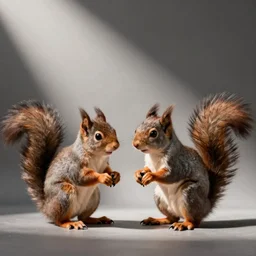 studio photograph of squirrels from alternate universes, animal photography, cute, aww