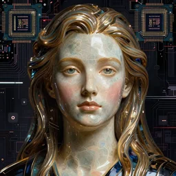 ( ( bit flip | god of ai art ) ), cyberwars, neuromancy, rene lalique, highly detailded,, by william - adolphe bouguerea, ( ( mutually assured digital destruction ) ) by gustav klimpt, cpu gpu wafer, glitch art, notan,