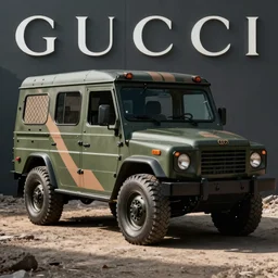 gucci military vehicle
