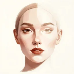 The illustration is an abstract portrait of a woman. The woman's face is divided into two halves, one half is black and the other is white. The woman's eyes are large and staring. The illustration is full of energy and movement. clockpunk, macro photo by Vincent Di Fate, by Mark Ryden