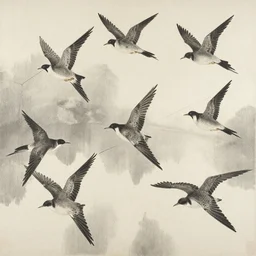 vol d'oiseaux by zao wou - ki