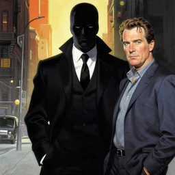 Walter Joseph Kovacs aka Rorschach from the movie Watchmen painted by Norman Rockwell