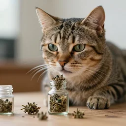 cat cooking meth, photograph, very detailed