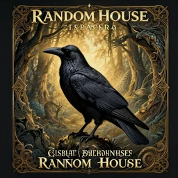 Random House book cover, award winning, dark crow, fantasy forest landscape, dragon scales, fantasy magic, dark golden light night, intricate, elegant, sharp focus, illustration, highly detailed, digital painting, concept art, matte, art by WLOP and Artgerm and Greg Rutkowski and Alphonse Mucha, masterpiece