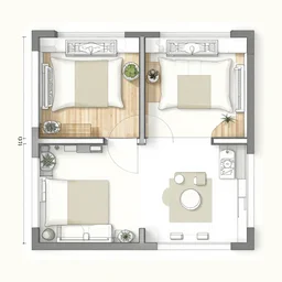 furnished room design layout, 8 k