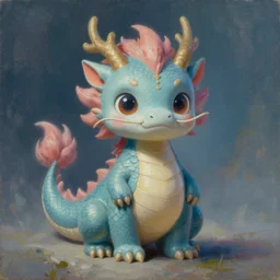 oil painting of a cute dragon surrealistic, extremely detailed, sharp focus, wide view, full body shot, smooth, digital illustration, m, james jean, by rossdraws, frank franzzeta, mcbess, sakimichan, brosmin, danton fadeev, steve simpson