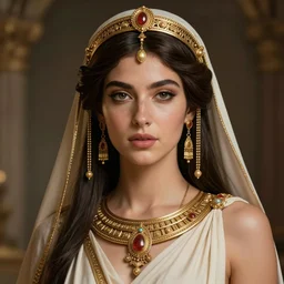 a stunning portrait of a portrait of Mari Illustrious Makinami as an ancient greek priestess, digital art by Ross Tran and Angel Ganev, highly detailed, trending on artstationhq