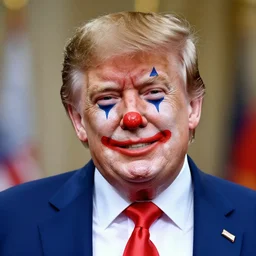 donald trump as a clown. highly detailed. hyper real photo. 4 k