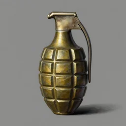hand grenade, greg rutkowski art