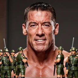 john cena head conquered by tiny chinese soldiers