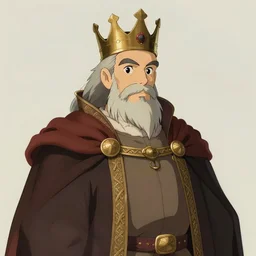 portrait of a medieval old king, artstation, cartoon, elegant, highly detailed, digital painting, clean! outstanding! art by ghibli!!!!, makoto shinkai, fujita goro, giraud, akihiko yoshida, fadeev 8 k