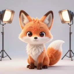 portrait character design a young cute fluffy fox character, style of maple story and zootopia, 3 d animation demo reel, portrait studio lighting by jessica rossier and brian froud and gaston bussiere