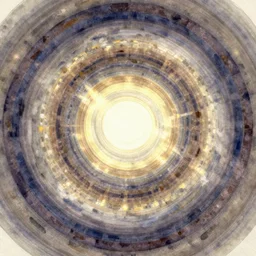 concentric circle abstract intricate watercolor painting by john singer sargent