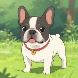 french anime dog