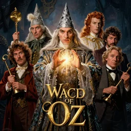 Wizard of oz movie poster, by lawrence alma-tadema and zdzislaw beksinski and norman rockwell and jack kirby and tom lovell and greg staples, artstation creature art