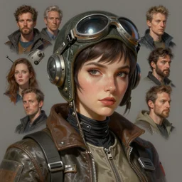 a detailed portrait headshot of spacewave retropunk pilot, beautiful character fashion design, outrun style. highly detailed, digital painting, artstation, concept art, smooth, sharp focus, illustration, ed hopper, chris moore, tomasz alen kopera, peter mohrbacher, donato by josan gonzalez and paul lehr and david heskin and seb mckinnon and jared s. merantz, artgerm, wlop, hi - fructose, 8 k