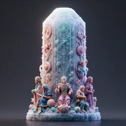 macro lens photograph, frozen monolith, pastel tones, moody, backlit : hugh kretschmer, scott listfield, wayne barlowe, casey weldon : ornate, dynamic, particulate, rich colors, intricate, elegant, highly detailed, centered, artstation, smooth, sharp focus, octane render