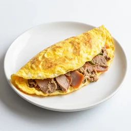 food photography of mixed omelette