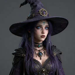 portrait of ecclectic witch, intricate, 4 k, octane render