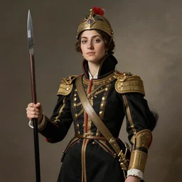 a proud female Ottoman Janissary, by Charles Sillem Lidderdale, 4k, brilliant, realism