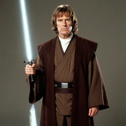Fullbody portrait of Rik Mayall as a Jedi, cinematic, Detailed face