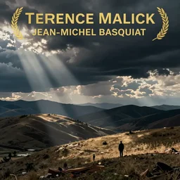 Concept Art of cinematography of Terrence Malick film by Jean-Michel Basquiat